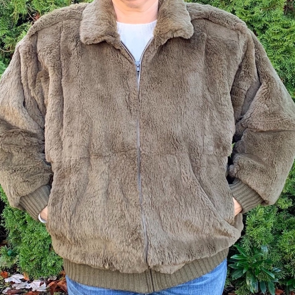 Carole Little Vintage 1980’s Rabbit Fur Coat